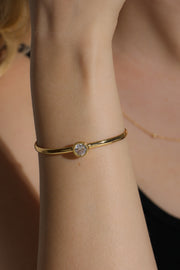 Gaby Zirconium Cuff Bracelet