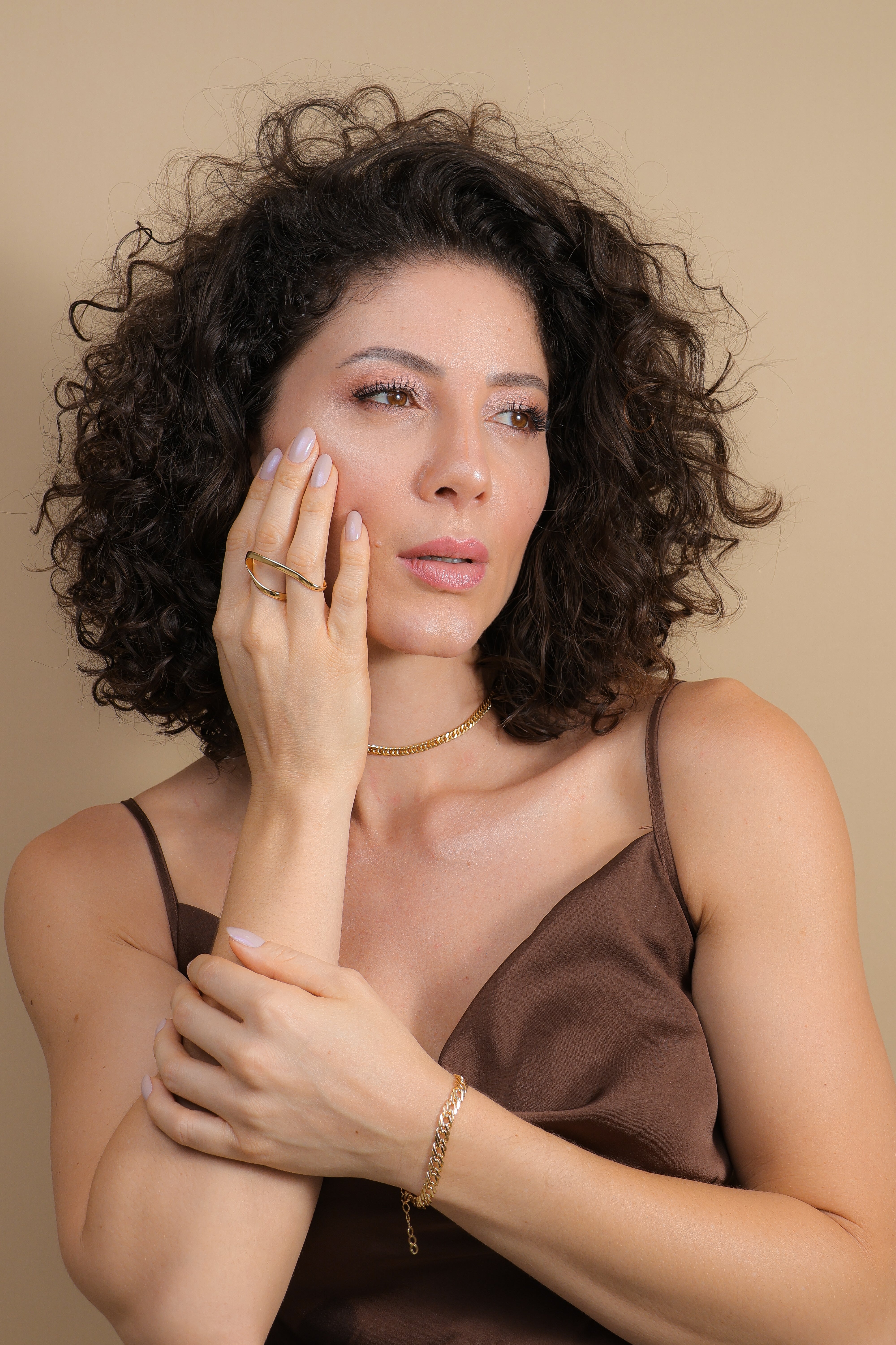 Ariana Two Finger Ring (Adjustable)