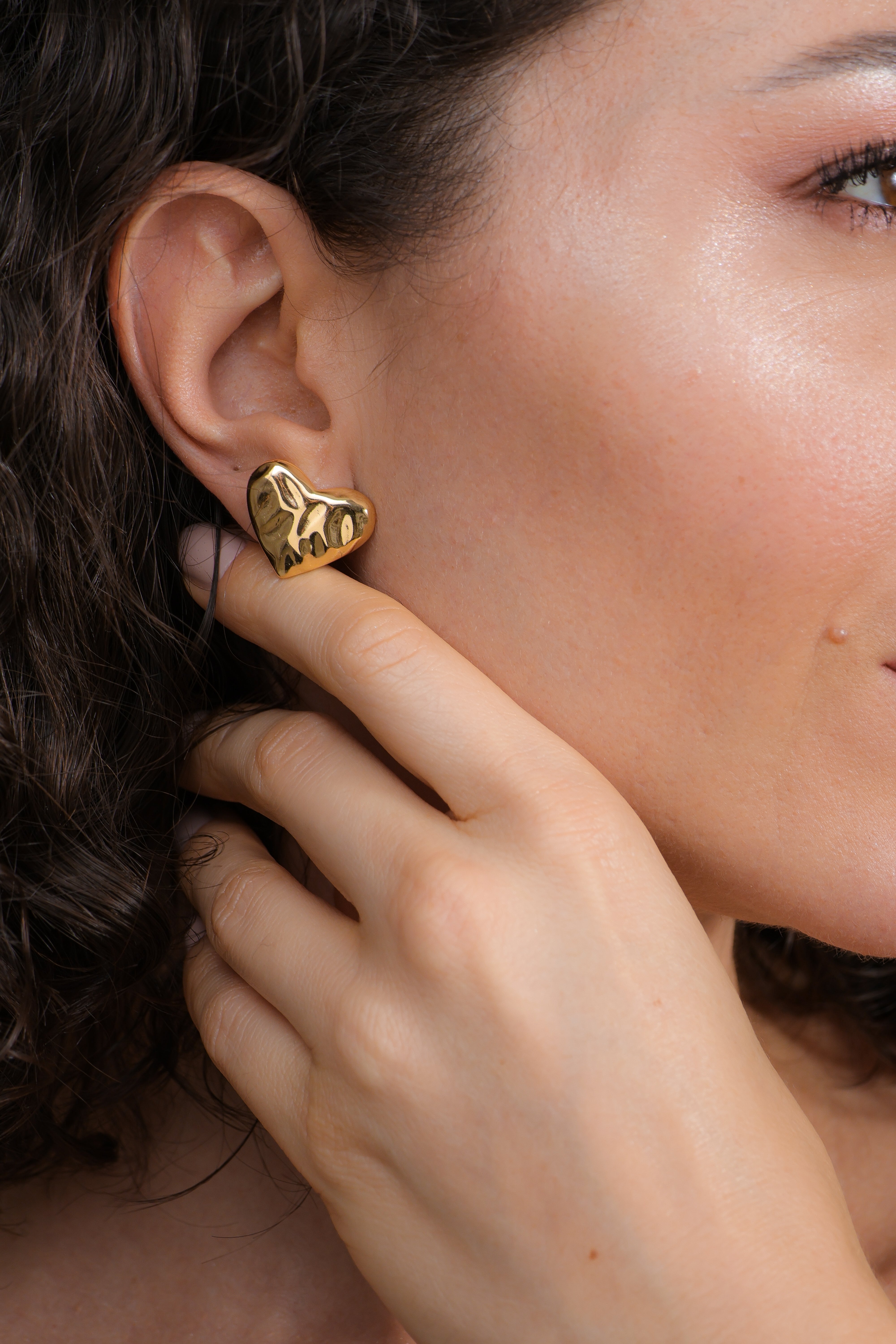 Lena Heart Earrings.