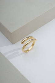 Gold Luxe Loop Ring (Adjustable)