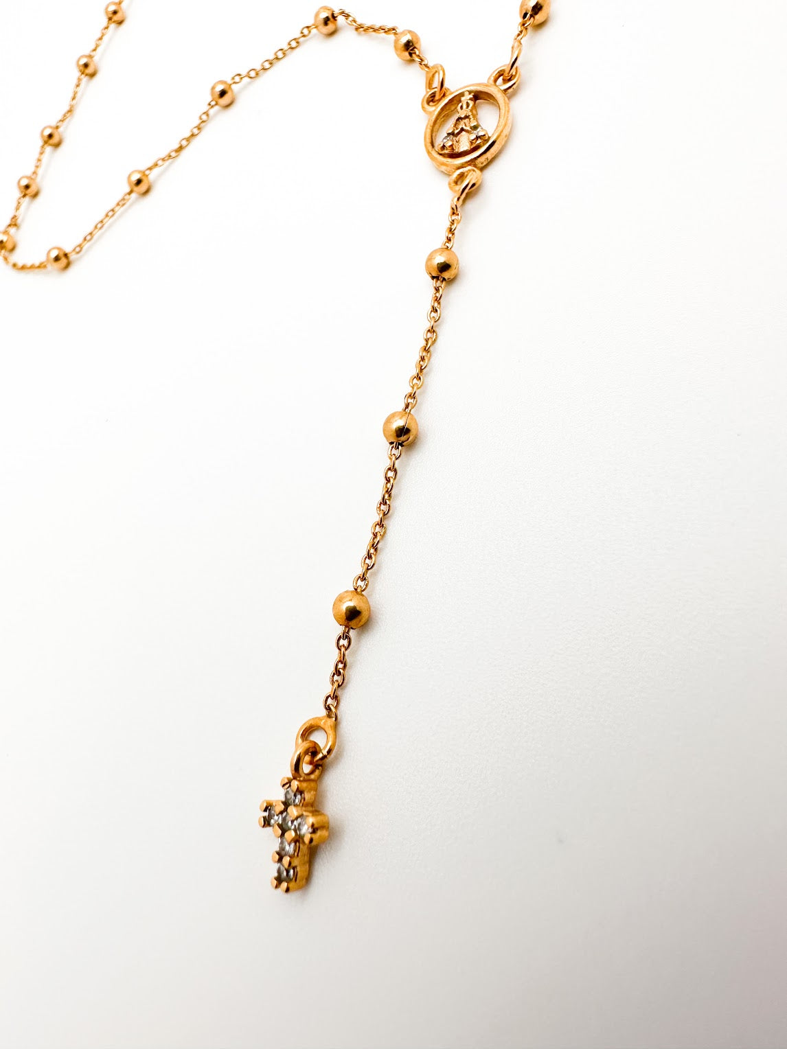 Gold Rosary Necklace